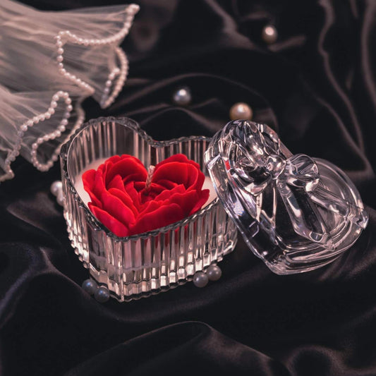 Red Rose Candle 