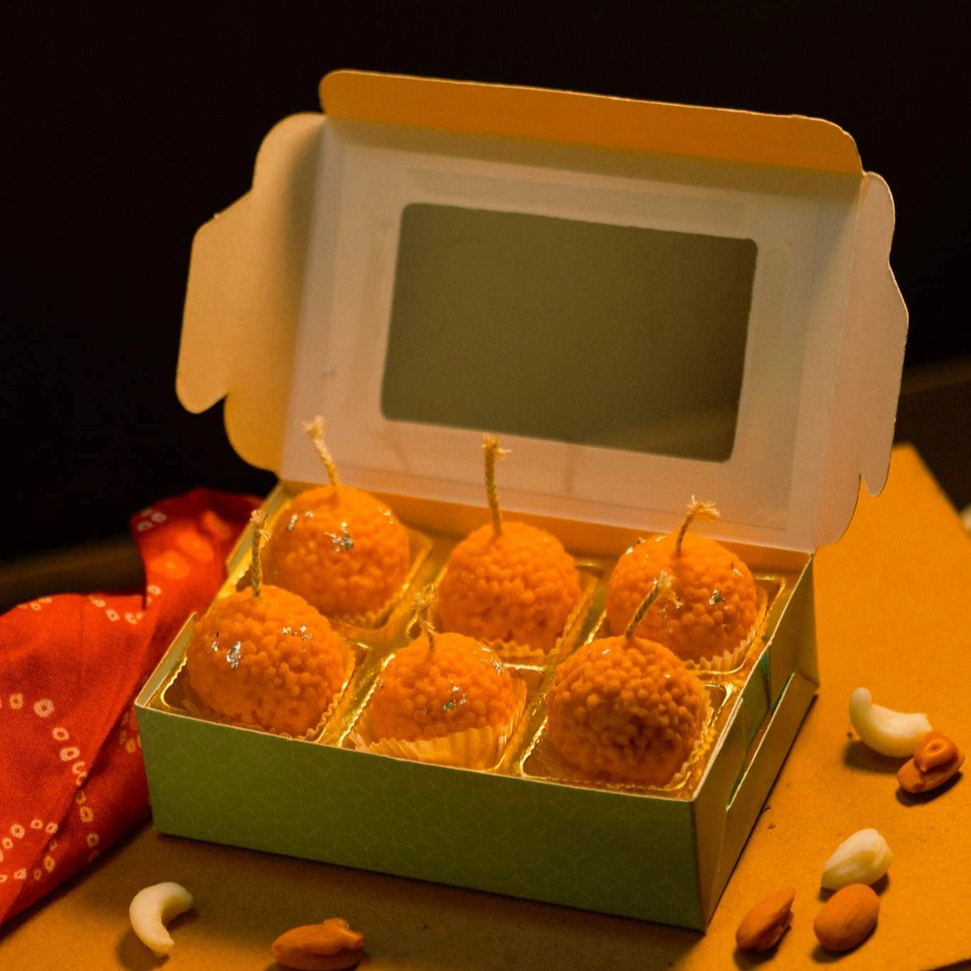 Ladoo Box Candle