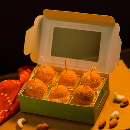 Ladoo Box Candle