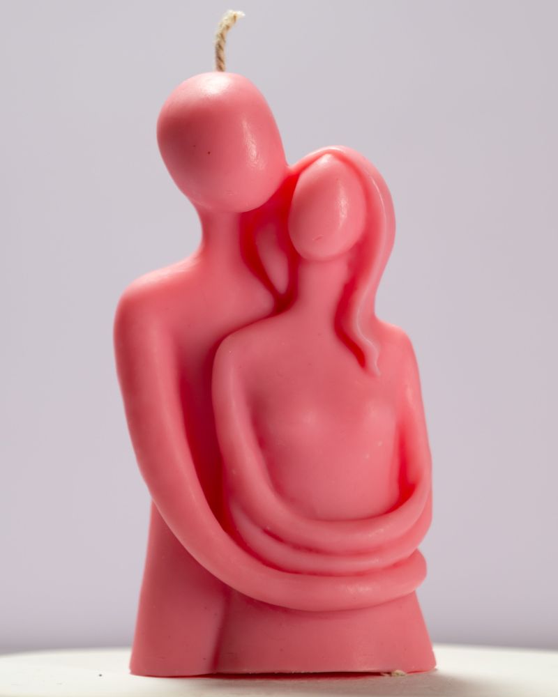 Together Forever Couple Candle Rose