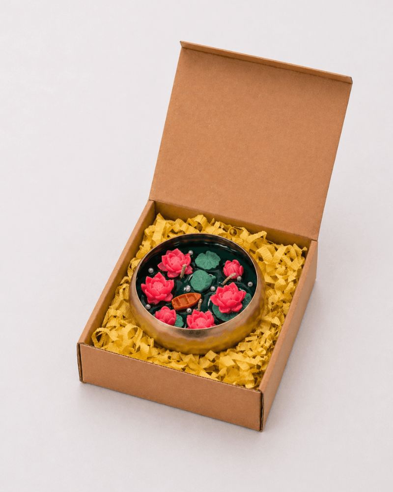 lotus pond candle