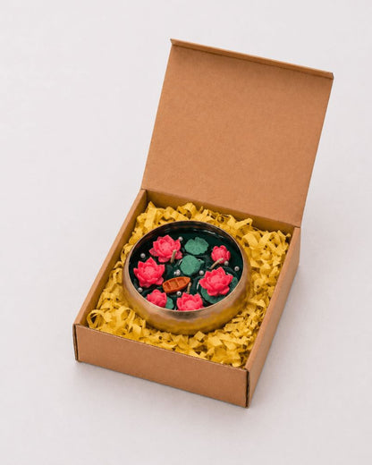 lotus pond candle